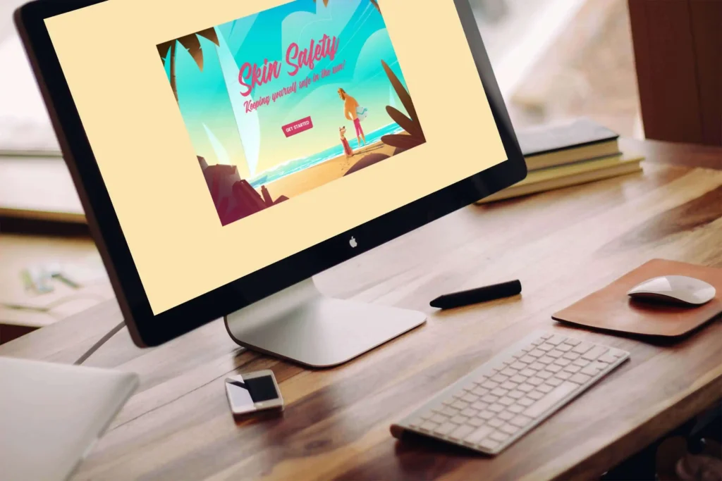 Cancer Council - Skin Safety Mockup - Storyline